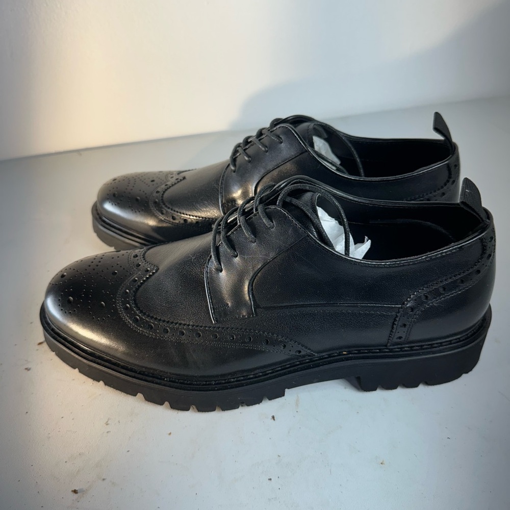 Steve Madden Men’s EMERI Oxford Wingtip Shoes - Size 9.5M (Leather Upper) - Picture 3 of 13